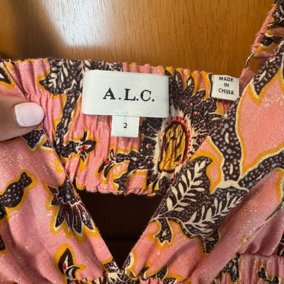 A.L.C Rhodes sunflower a-line dress - Picture 3 of 3